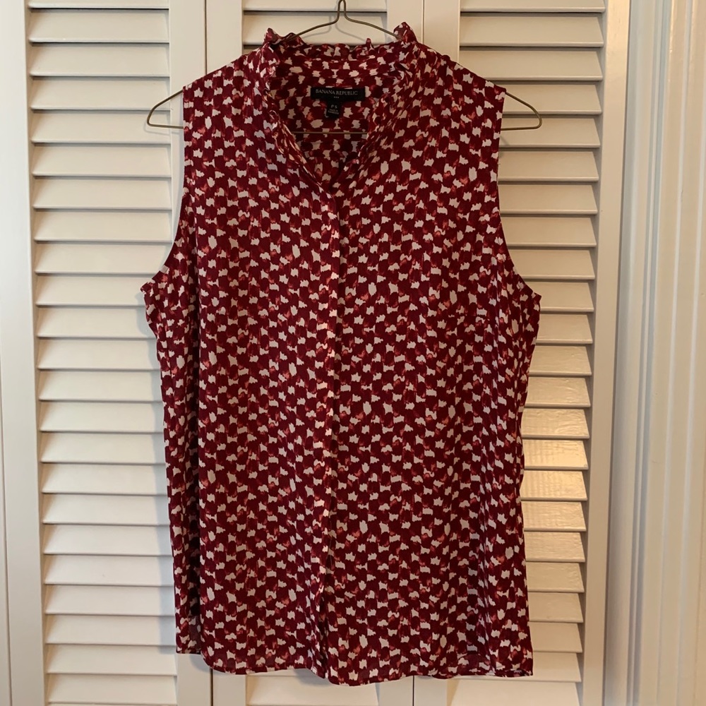 Fun Print Banana Republic Blouse